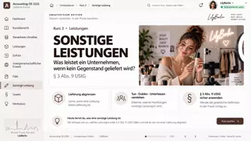 Vorschau - Präsentationen/Tafelbilder - Umsatzsteuer: sonstige Leistung - Seite 1