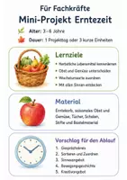 Vorschau - Arbeitsblätter - Erntezeit - Miniprojekt - Seite 1
