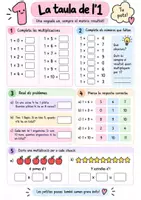 Vista previa - Hojas de trabajo - TAULES DE MULTIPLICAR DE L’1 AL 10 · APÈN, PRACTICA I CONSOLIDA! - página 2