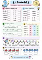 Vista previa - Hojas de trabajo - TAULES DE MULTIPLICAR DE L’1 AL 10 · APÈN, PRACTICA I CONSOLIDA! - página 3