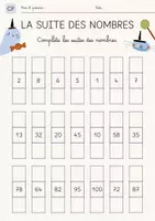 Aperçu - Feuilles d'exercices - Fiche d’activité Halloween CP Nombres et suites numériques - Page de couverture