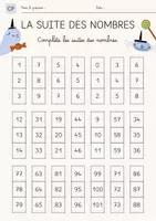 Aperçu - Feuilles d'exercices - Fiche d’activité Halloween CP Nombres et suites numériques - Page 1