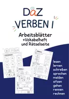 Vorschau - Arbeitsblätter - DaZ - Verben 1 - Arbeitsblätter, Vokabelheft, Bildkarten - Seite 1