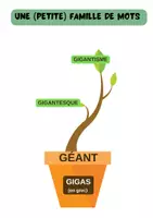 Aperçu - Feuilles d'exercices - Affiche et Fiche : Les arbres des familles de mots - Page 2