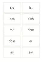 Vorschau - Fördermaterial/Inklusion - Blitzlesen - 100 häufig gebrauchte Wörter - Wortkarten - Seite 2