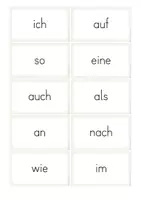 Vorschau - Fördermaterial/Inklusion - Blitzlesen - 100 häufig gebrauchte Wörter - Wortkarten - Seite 3