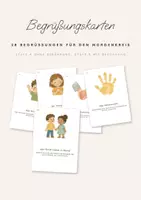 Vorschau - Bildkarten - Begrüßungskarten Morgenkreis: 28 Begrüßungen für das tägliche Ritual, Klasse 1 und 2 - Deckblatt