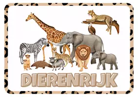 Voorbeeld - W.O. Thema Pakket: Dierenrijk - niveau eerste leerjaar (groep 3) - Pagina 1
