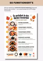 Vorschau - Mal- und Bastelvorlagen - Herbst Fensterbilder mit Transparentpapier basteln | 10 Schattenmotive für Sonnenfänger & Suncatcher | Kunst Grundschule Kita - Seite 3