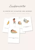 Vorschau - Bildkarten - Zauberwörter Höflichkeit: 24 Karten mit Situation und Antwort, Klasse 1 und 2 - Deckblatt