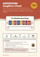 Vorschau - Stundenentwürfe - Songform-Check – Musik Oberstufe Q1 - Deckblatt