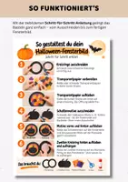 Vorschau - Mal- und Bastelvorlagen - Halloween Fensterdeko Gespenst kostenlos | Bastelvorlage Fensterbild mit Transparentpapier für Sonnenfänger & Suncatcher | Basteln Herbst Grundschule - Seite 3