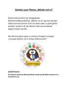 Vorschau - Spiele - Domino-Wörter mit st - Seite 1