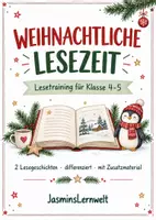 Vorschau - Arbeitsblätter - Lesetraining Weihnachten - Deckblatt