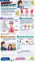 Vorschau - Unterrichtsreihen - 💨🚬 Unterrichtsreihe Vapen & Rauchen | Klasse 7/8 🫁 Arbeitsblätter + Lösungen + Einstieg & Ausstieg + Videoarbeit + Unterrichtsplanung Biologie (Bio) - Seite 3