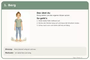 Vorschau - Stationenlernen - Yoga Karteiset Grundschule mit Beschreibung - Seite 1