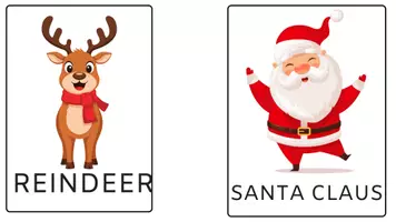 Vista previa - Juegos / Gamificación - CHRISTMAS FLASHCARDS ENGLISH - Portada