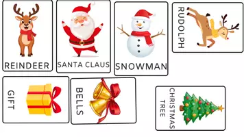 Vista previa - Juegos / Gamificación - CHRISTMAS FLASHCARDS ENGLISH - página 1