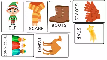 Vista previa - Juegos / Gamificación - CHRISTMAS FLASHCARDS ENGLISH - página 2