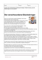 Vorschau - Arbeitsblätter - Der verschwundene Glückbringer - Seite 1