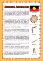 Vorschau - Arbeitsblätter - Aboriginal Australians: Reading and Intercultural Learning (English) - Seite 1