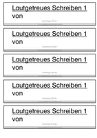 Vorschau - Stundenentwürfe - Streifenheftchen SET - lautgetreues Schreiben - Seite 1
