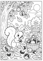 Vorschau - Mal- und Bastelvorlagen - Herbst-Ausmalbilder - Kreativer Malspaß für Klasse 1 & 2 - Seite 3