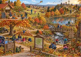 Vorschau - Arbeitsblätter - Lesespurgeschichte Herbst – Ein wunderschöner Herbsttag | 3-fach differenziert - Seite 1