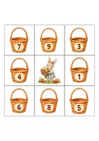 Vorschau - Spiele - Zahlenspiel und Zuordnungsspiel bis 10 - Zahlen lernen, erkennen 1–10 | Mathe-Zahlenspiel für Kita & Vorschule | Obst & Gemüse zählen und Zahlen zuordnen - Seite 2
