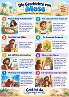 Vorschau - Mal- und Bastelvorlagen - Die Geschichte von Mose – kostenloses Material für den Religionsunterricht - Deckblatt