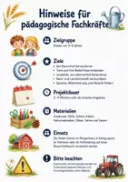 Vorschau - Mal- und Bastelvorlagen - Bauernhof entdecken, 30 Seiten Projektmaterial für Kita & Vorschule - Seite 1