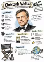 Vorschau - Arbeitsblätter - Lernplakat + Arbeitsblätter zum Thema "Christoph Waltz" + Lösung & MP3 + - Seite 3