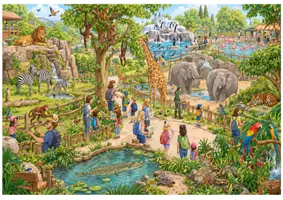 Vorschau - Poster - Wildtiere & Zootiere - Wimmelbild - Deckblatt