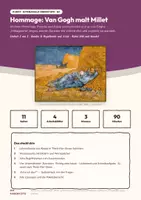 Vorschau - Stundenentwürfe - Hommage: Van Gogh malt Millet – Kunst Oberstufe Q1 - Seite 1