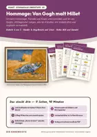 Vorschau - Stundenentwürfe - Hommage: Van Gogh malt Millet – Kunst Oberstufe Q1 - Deckblatt
