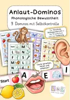 Vorschau - Spiele - Anlaute-Dominos | Vorschule | 1. Klasse | Förderung - Deckblatt