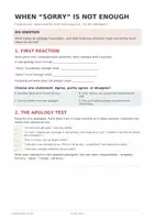 Προεπισκόπηση - Σειρά μαθημάτων - When sorry is not enough: B1-B2 Lesson - Σελίδα 1