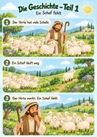 Vorschau - Arbeitsblätter - Das verlorene Schaf – kindgerechtes Material für den Religionsunterricht - Seite 2
