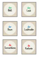 Vorschau - Stationenlernen - Herbst: Spiel Paare finden - DaZ/ DaF Wortschatz - Seite 2