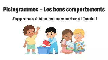 Aperçu - Apprentissages en autonomie - Les bons et mauvais comportements - Pictogrammes - Page 1