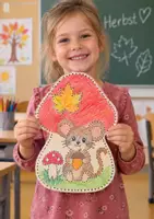 Vorschau - Mal- und Bastelvorlagen - Prickelbilder Herbst für Kita & Grundschule | 12 Prickelvorlagen Herbst | Fensterdeko, Feinmotorik & Basteln - Seite 1