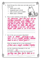 Vorschau - Arbeitsblätter - Aufgaben und Text zu Hemingways Cat in the rain - Seite 3