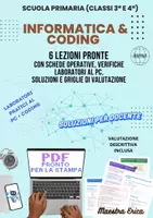 anteprima - Esercizi - Lezioni di Informatica (classe 3°-4°) - Pagina di copertina