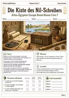 Vorschau - Spiele - Geschichte Escape Room Bundle Klasse 5 bis 7 Vorsommerferien Vertretungsstunde - Seite 1