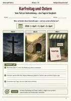 Vorschau - Arbeitsblätter - Karfreitag und Ostern Arbeitsblatt Klasse 7–8 - Deckblatt
