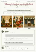 Vorschau - Arbeitsblätter - Weihnachten DACH Arbeitsblatt Klasse 7–8 - Deckblatt