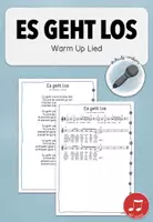 Vorschau - Arbeitsblätter - Es geht los - Warm-Up Lied - Deckblatt