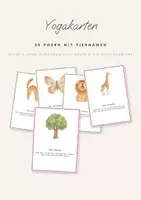 Vorschau - Bildkarten - Yogakarten Kinder: 30 Bewegungskarten mit Tiernamen, Klasse 1 und 2 - Deckblatt