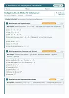 Vorschau - Test - Halbjahres-Check Mathe 10 Mittelschule - Seite 1