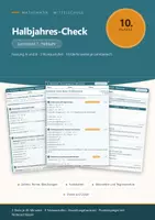 Vorschau - Test - Halbjahres-Check Mathe 10 Mittelschule - Deckblatt